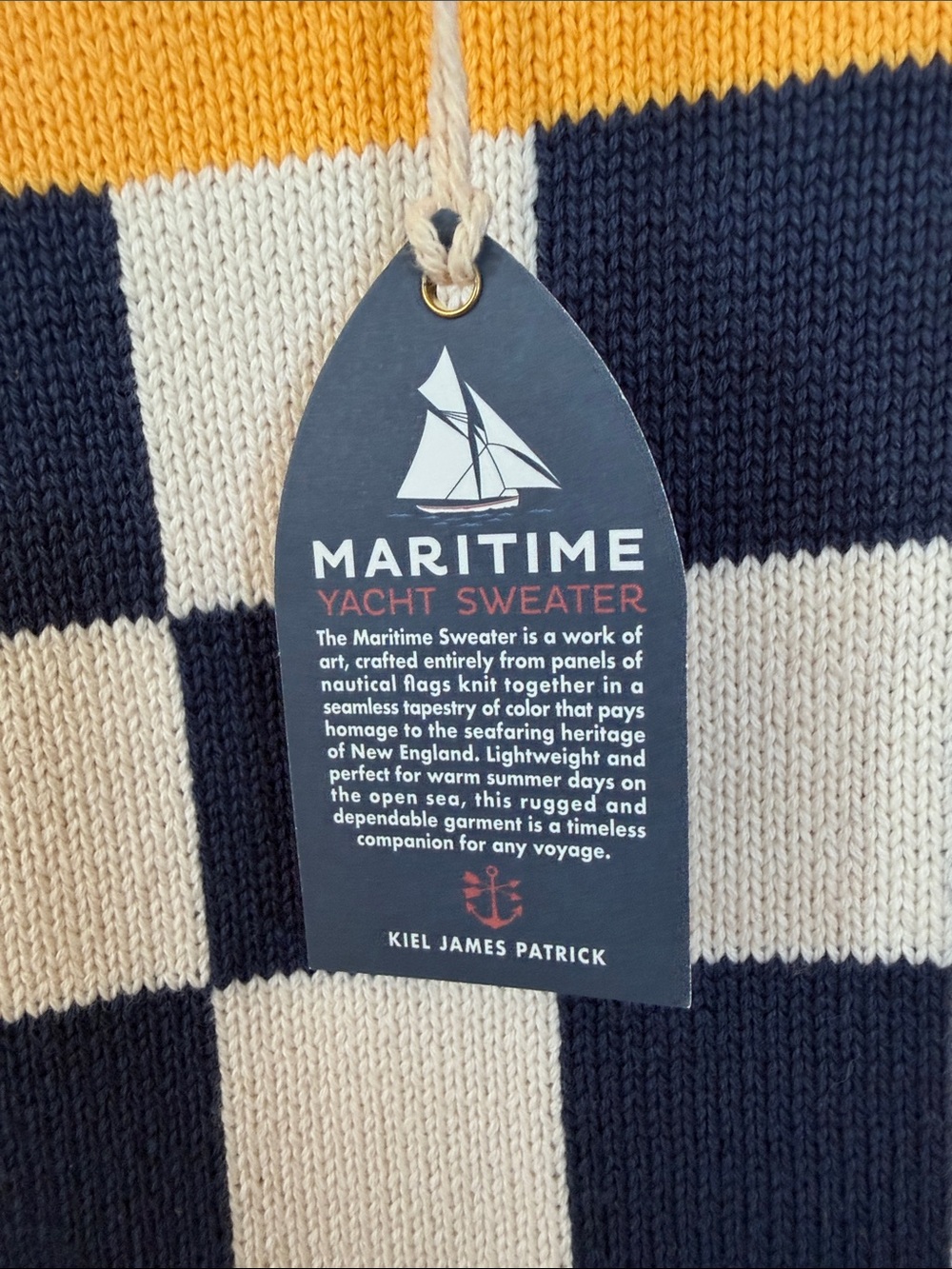 Kiel James Patrick Unisex Maritime Yacht Crewneck Sweater - Picture 4 of 8